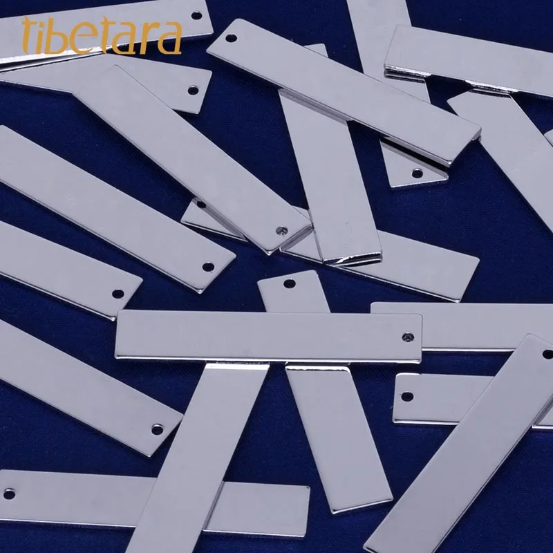 

Ожерелье инициальное 10 шт., ожерелье персонализированное, ожерелье с тиснением, 1 5/8 дюйма * 3/8 дюйма (40*8 мм) 18 калибр индивидуальный кулон