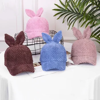 

Spring Autumn Kids Baseball Caps Children Boys Girls Hat Cartoon Ear Sun Hat Outdoor Caps Kids Accessories