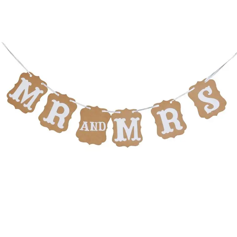 BESTOYARD MR And MRS Wedding Banner Party Decorations Wedding Photo