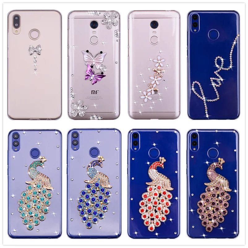 

Transparent DIY Bling Phone Cover For Xiaomi Redmi 5 Plus Case Note 5 5A 6A 6 S2 4X 4 4A Mi 9 8 5x 6X A2 Mobile Cases