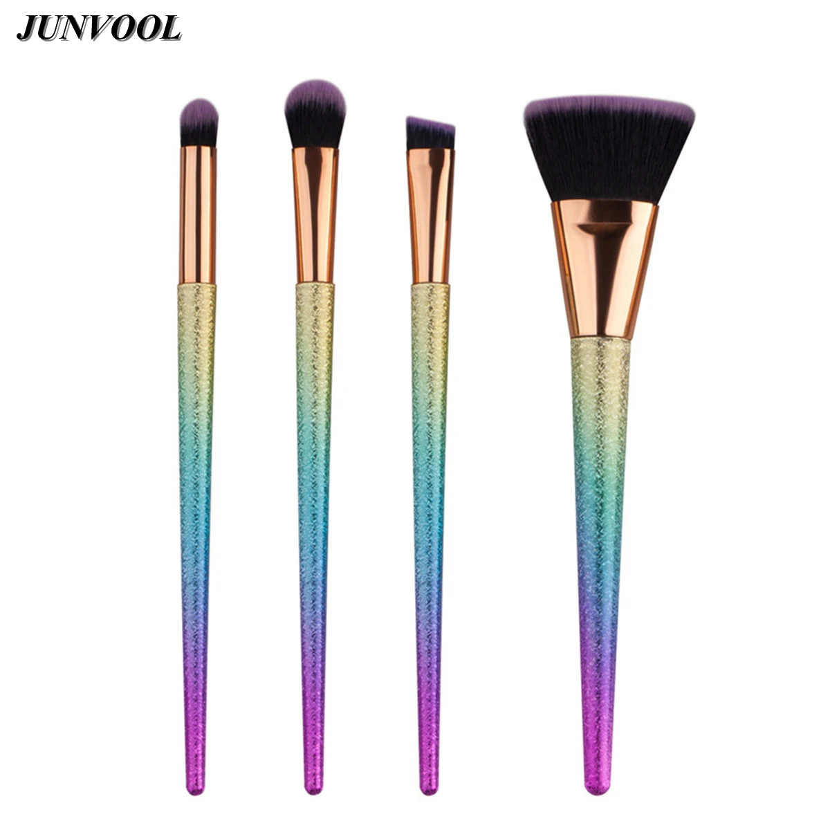 4Pcs Cosmetic Brush Fantasy Sets Face Powder Eyeshadow Blush Brushes Kabuki Makeup Kits Gradient