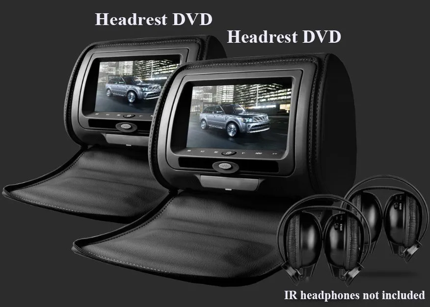 Top one pair 2X 7"inch car headrest DVD player,with zipper cover,USB/SD,32 bit wireless Game,IR,FM,for car,3 color Black,Beige,Grey 0 Top one pair 2X 7"inch car headrest DVD player,with zipper cover,USB/SD,32 bit wireless Game,IR,FM,for car,3 color Black,Beige,Grey 0