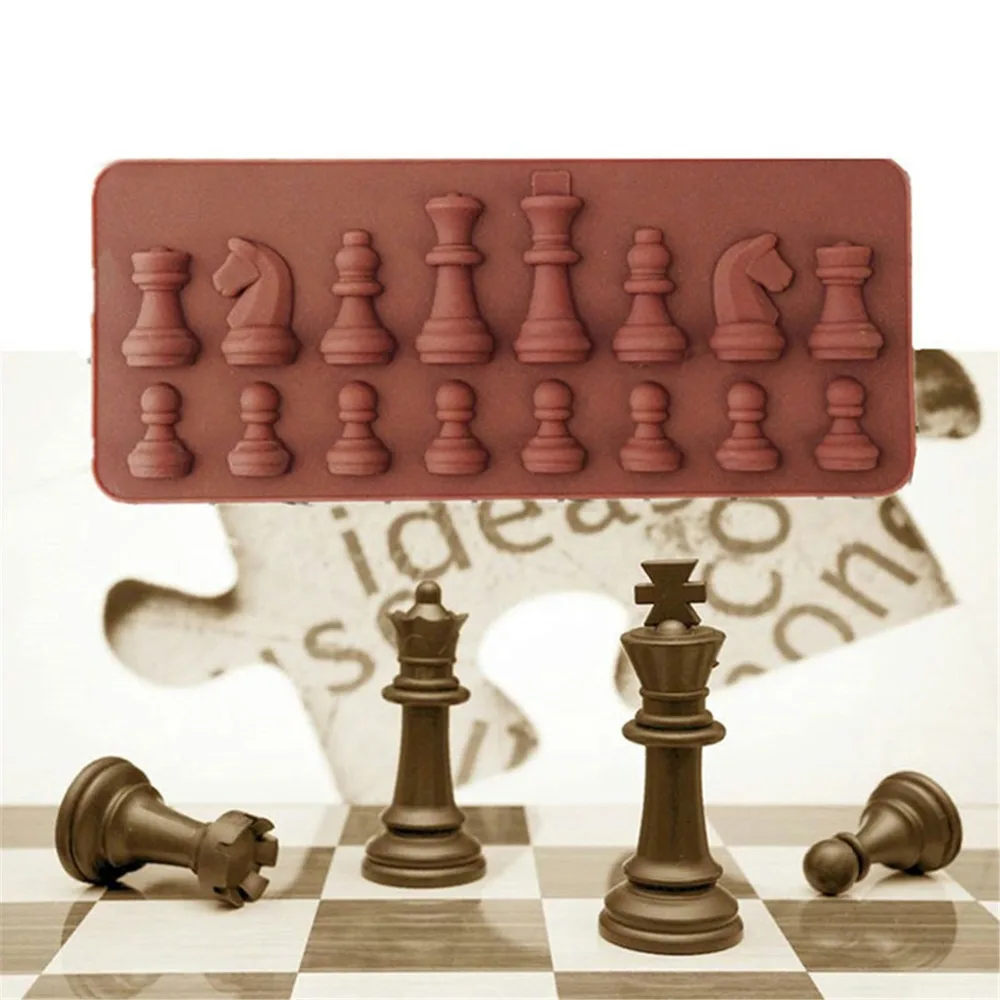 

Silicone international chess form cookies cake molds for cakes decorating baking mold kitchen tools coffee color