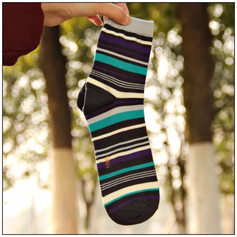 Cody Сталь в полоску Для мужчин S Носки для девочек модные британский стиль красочные Mans хлопковые носки Повседневное универсальные Носки