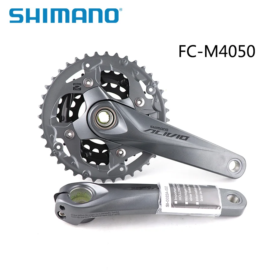 Shimano Alivio FC-M4050 3x9 скоростной велосипедный кривошипный шатун FC-M4050 цепная рукоятка колеса 170 мм HollowTech запчасти для велосипеда