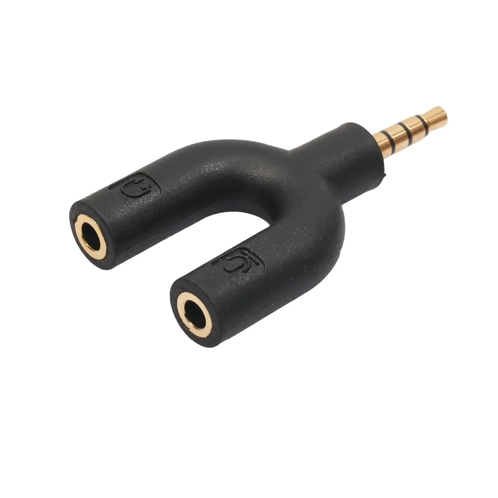 2pcs Laptop Mobile Lover Headset Spliter Phone Converter Line 3.5mm Conversion Head Microphone Adapter | Электроника