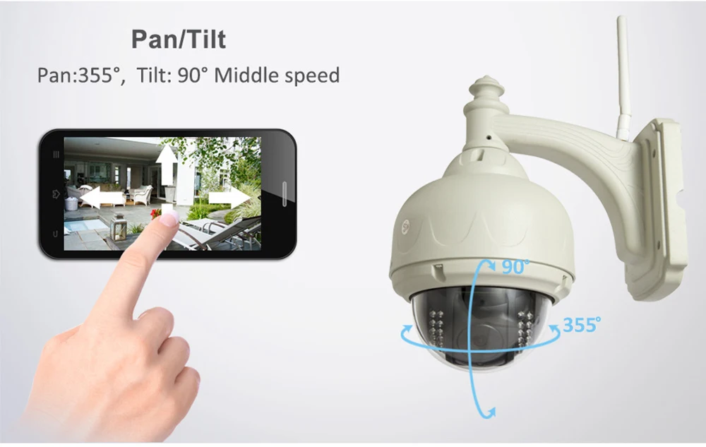 SRICAM SP015 720P H.264 WiFi IP Camera Outdoor Security Cam