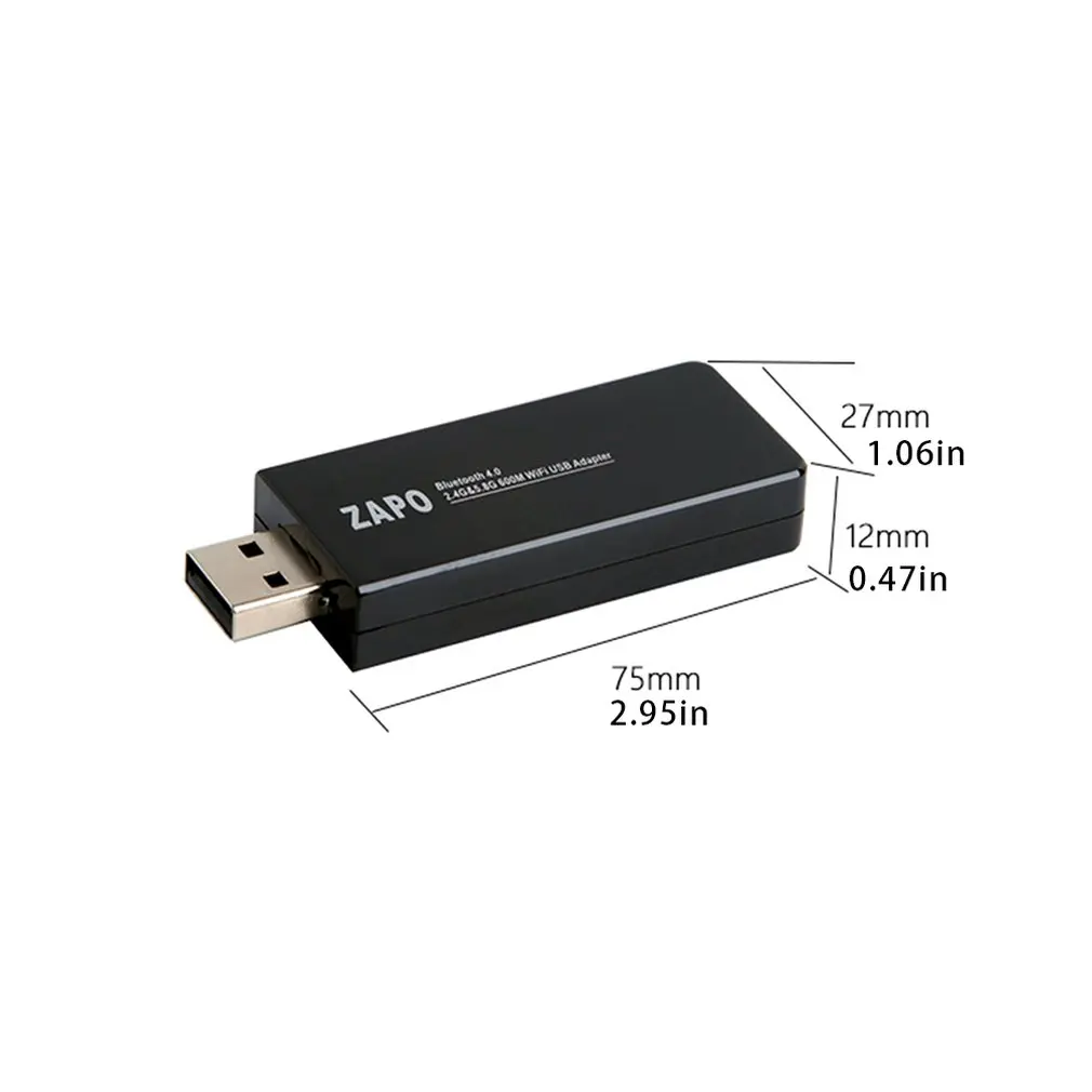 W67B небольшой размер 600 Мбит/с 2,4 г/5,8 Г wifi двухдиапазонный беспроводной V4.0 USB 3,0 wifi адаптер с wifi донгл wifi антенна