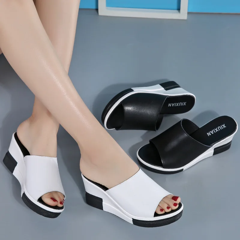 Summer Shoes Platform Women Slippers Comfortable Shoes Slip On Sandals ...