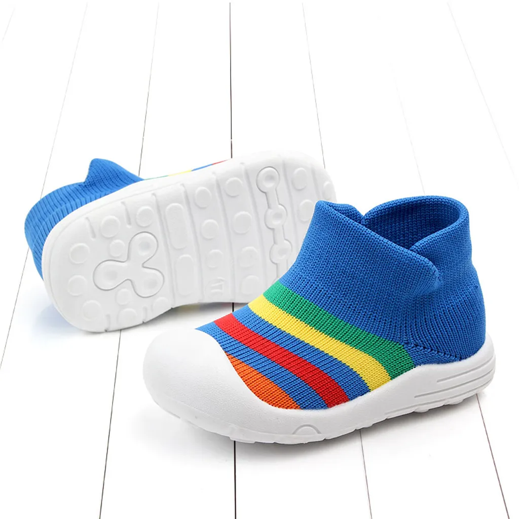 

MUQGEW Children Casual Shoes Girls Sneaker For Running Boys Casual Shoes Outdoor Anti-Slippery Fly Knit Kids Socks Shoe Sneaker