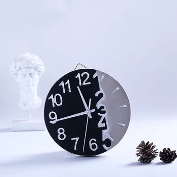 

Vintage Wall Clock Modern Design Retro 3d Clock Mechanism Wall Watches Home Decor Kitchen Silent Clocks Cement Decoration 50Q204