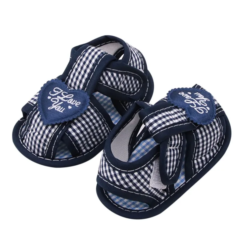 Забавные сандалии для новорожденных мальчиков и девочек; обувь с мягкой подошвой для маленьких детей - Цвет: JM0089B