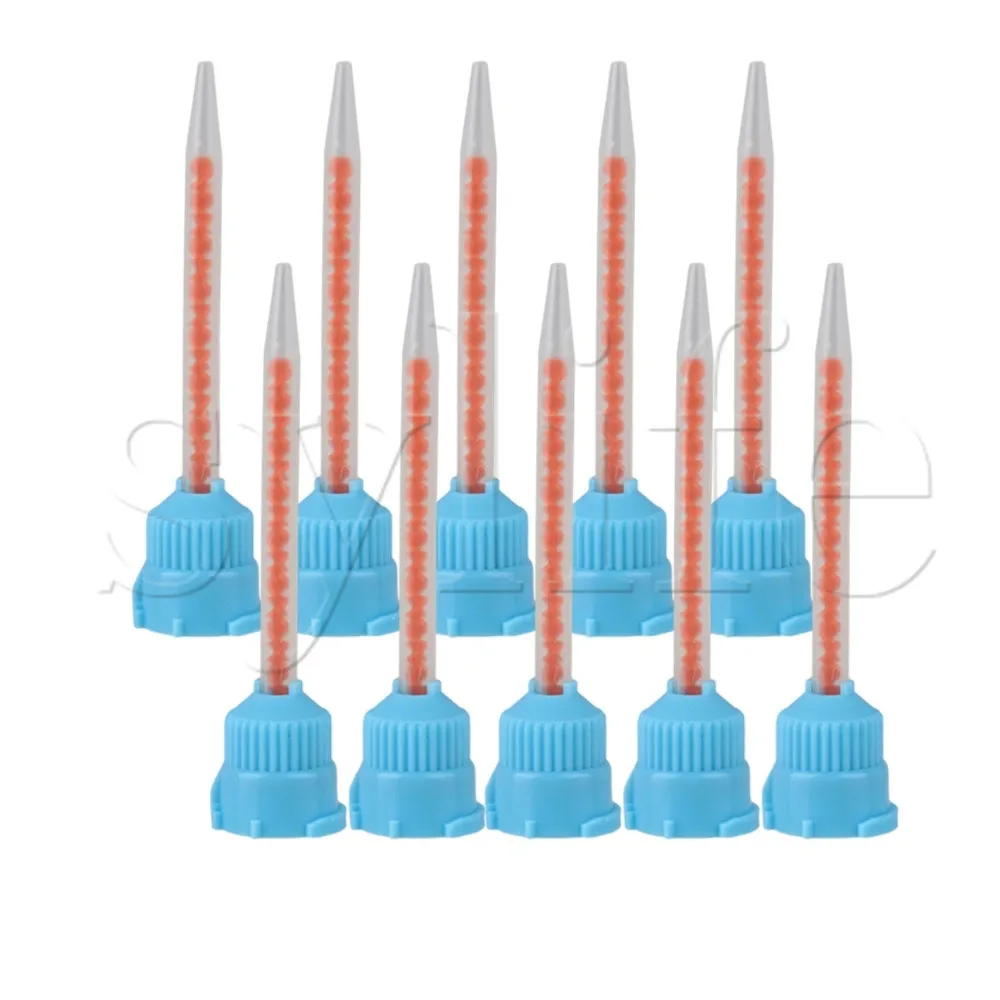 

10pcs Red Plastic Fillers MB3.2-16S 10:1 Slip Type Static Mixer Mixing Nozzle
