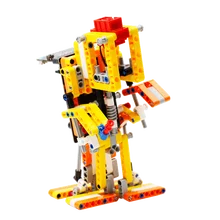 Микро: битные строительные блоки biped робот микробит умный гуманоид DIY Программирование Обучающий Набор для вышивки