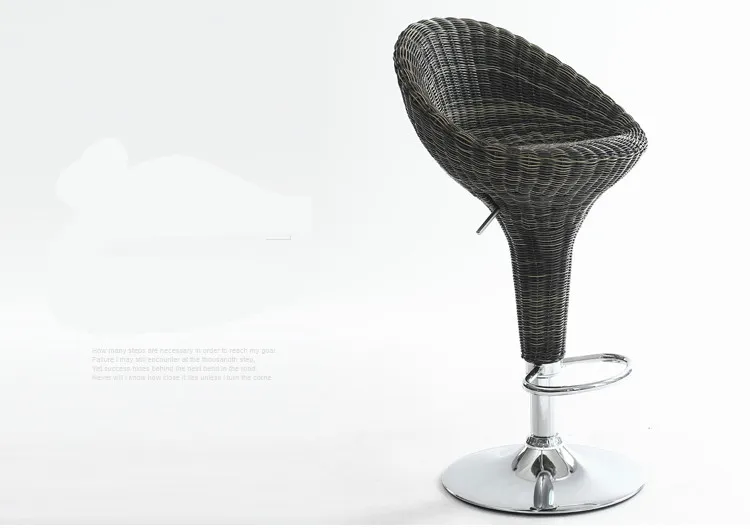 Высокое качество креативное подъемное плетеное кресло вращающийся барный стул Птичье гнездо в форме барного стула эргономичный регулируемый по высоте