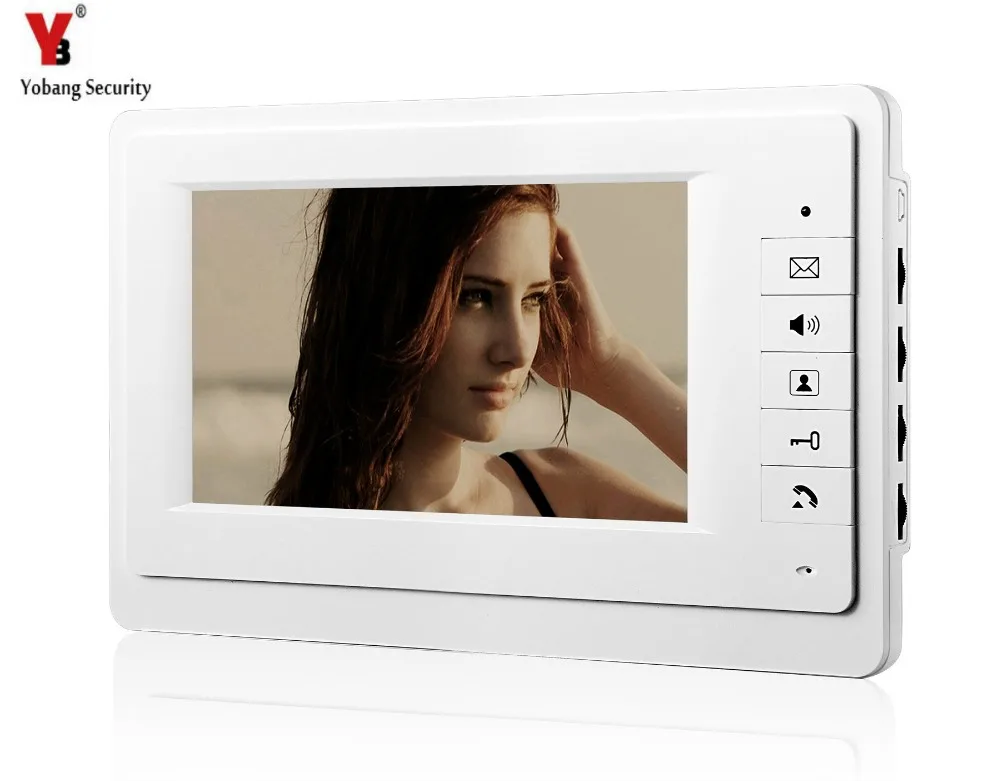 

YobangSecurity 7 Inch Color TFT LCD Screen Monitor Wired Doorbell Door Video Phone Intercom for House Office Apartment