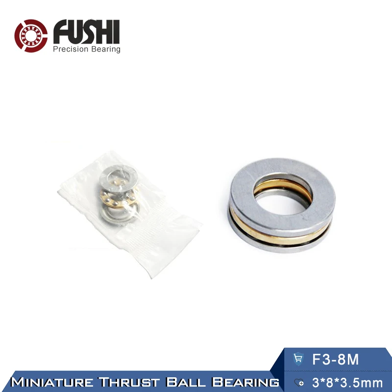 F3 8M подшипник 3*8*3 5 мм (10 шт.) ABEC 1 миниатюрные 8 м осевые шаровые подшипники с