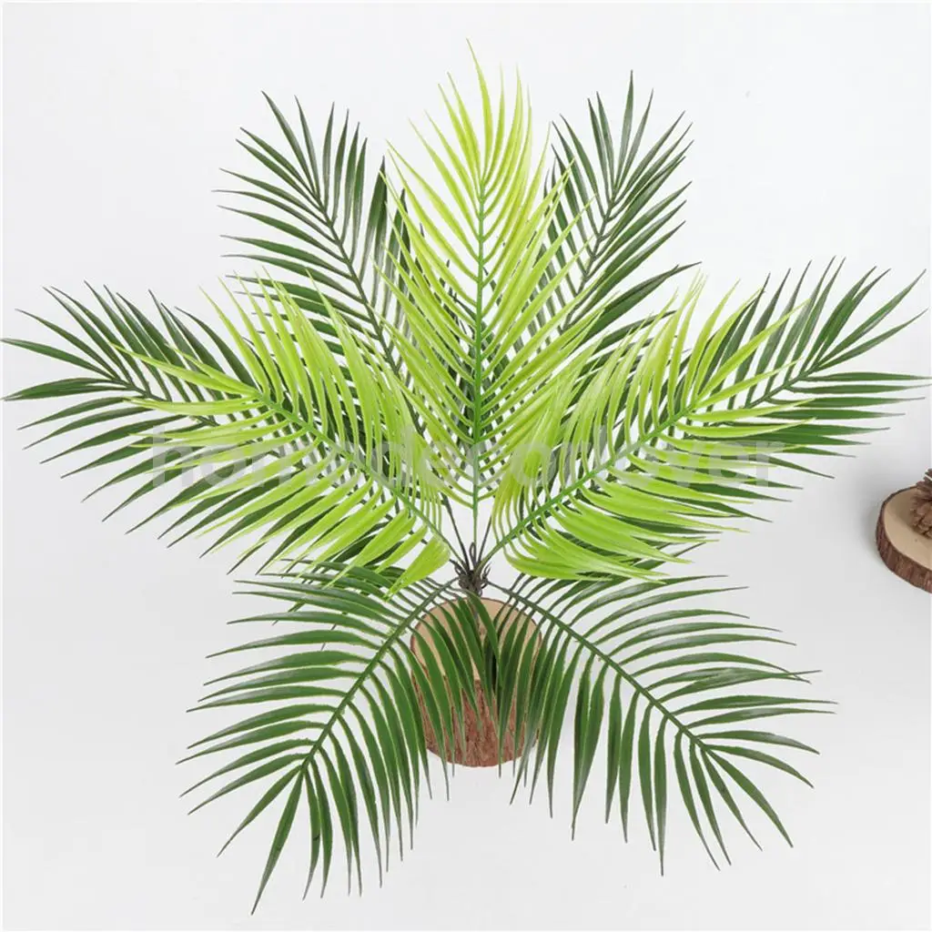 Artificial Plant Leaf Faux Foliage Leaves Plastic Flower for Home Decor Simulation Artificial Plants Vibrantly Colored