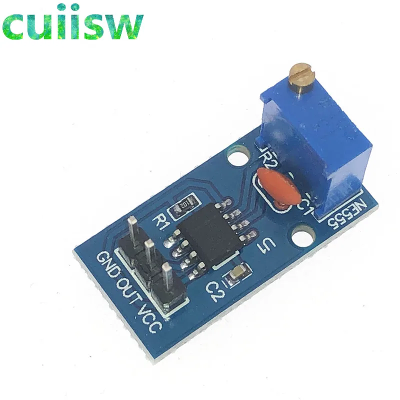 

10pcs DC 5V 12V NE555 Adjustable Resistance Frequency Pulse Generator Module Single Channel Output for Arduino Smart Car