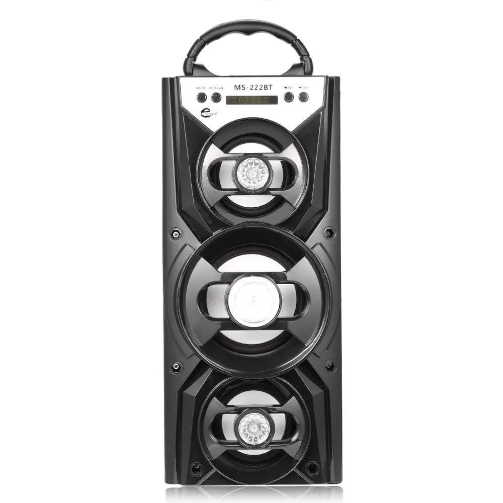 Оригинальная Колонка MS 222BT портативный Bluetooth динамик fm радио AUX USB TF карта
