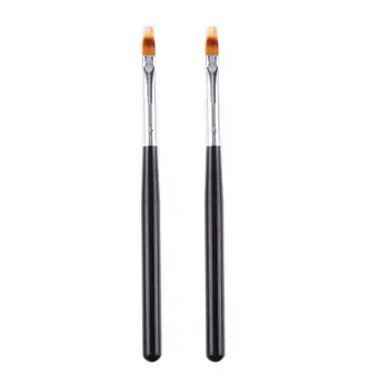

2PCS Nail Art Gel Pen Brush Nylon Hair Ombre Brush Nail Art Brushes Soft Nails Manicure Tools For Gradient UV Gel Nail Pen Brush