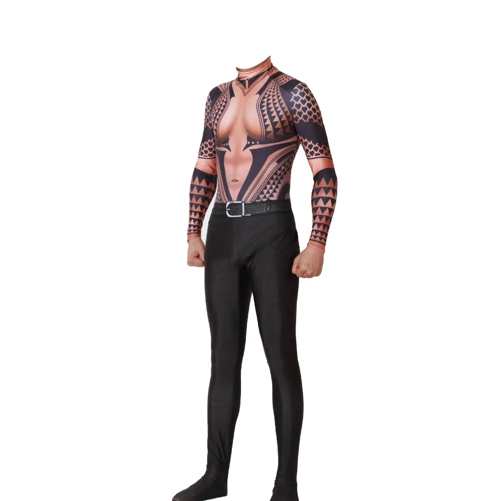 The new anime DC comic Aquaman Cosplay Costume Zentai Aquaman Bodysuit Suit Jumpsuits