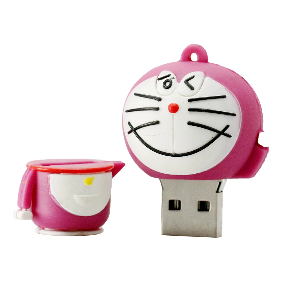 USB 2,0 флеш-накопители мультфильм Doraemon Cat карта памяти, Флеш накопитель 4 ГБ 8 ГБ 16 ГБ 32 ГБ 64 ГБ 128 Гб флешки Usb-флэш-диск подарки