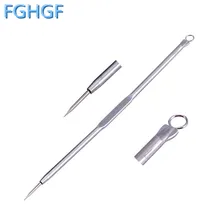 Лидер продаж 10 шт. антибактериальные прыщи, Угри иглы инструмент для ухода за кожей для черных точек угревая сыпь экстрактор инструмент для чистки лица