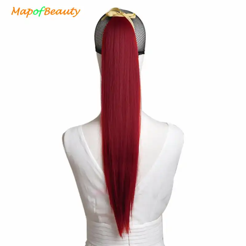 Mapofbeauty 22 Ribbon Ponytail Synthetic Hair Extensions 17