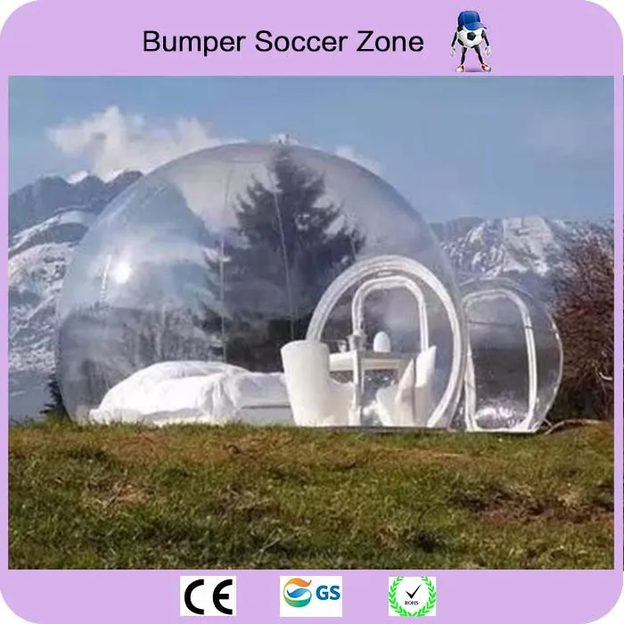 Бесплатная доставка открытый надувные кемпинг шатер пузыря надувные газон купольная шатер прозрачный шатер