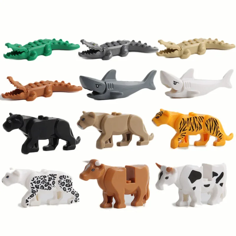 

Animal Series Big Particles Model Building Blocks Animals Educational Toys For Children Kids Gift Compatible With Legoed Bricks