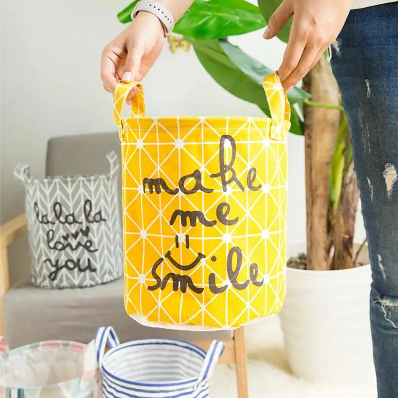 طوي الملابس الغسيل سلة الغسيل الغسيل الفندق للماء القطن حاويات التخزين أطفال اللعب المنظم برميل