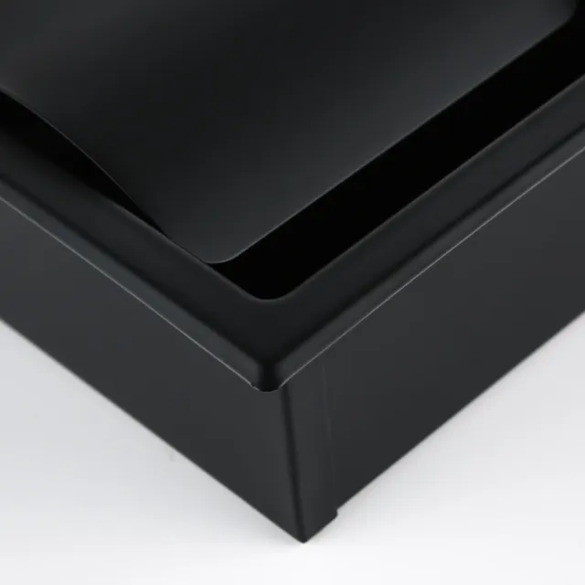 Porte-papier Toilette Encastré Noir Mat En Acier Inoxydable 304