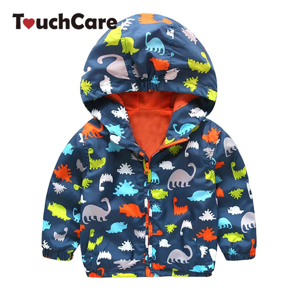 Clearance Fashion Baby Boy Jackets Softshell Hooded Animal Printed Baby Coat Outerwear Kids