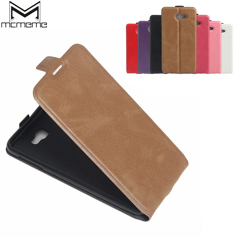 

MCMEME Flip Leather Case For Samsung Galaxy J7 Prime Case Cover Luxury Lichi Pattern Bag For Samsung J7 Prime / On7 2016 Cases