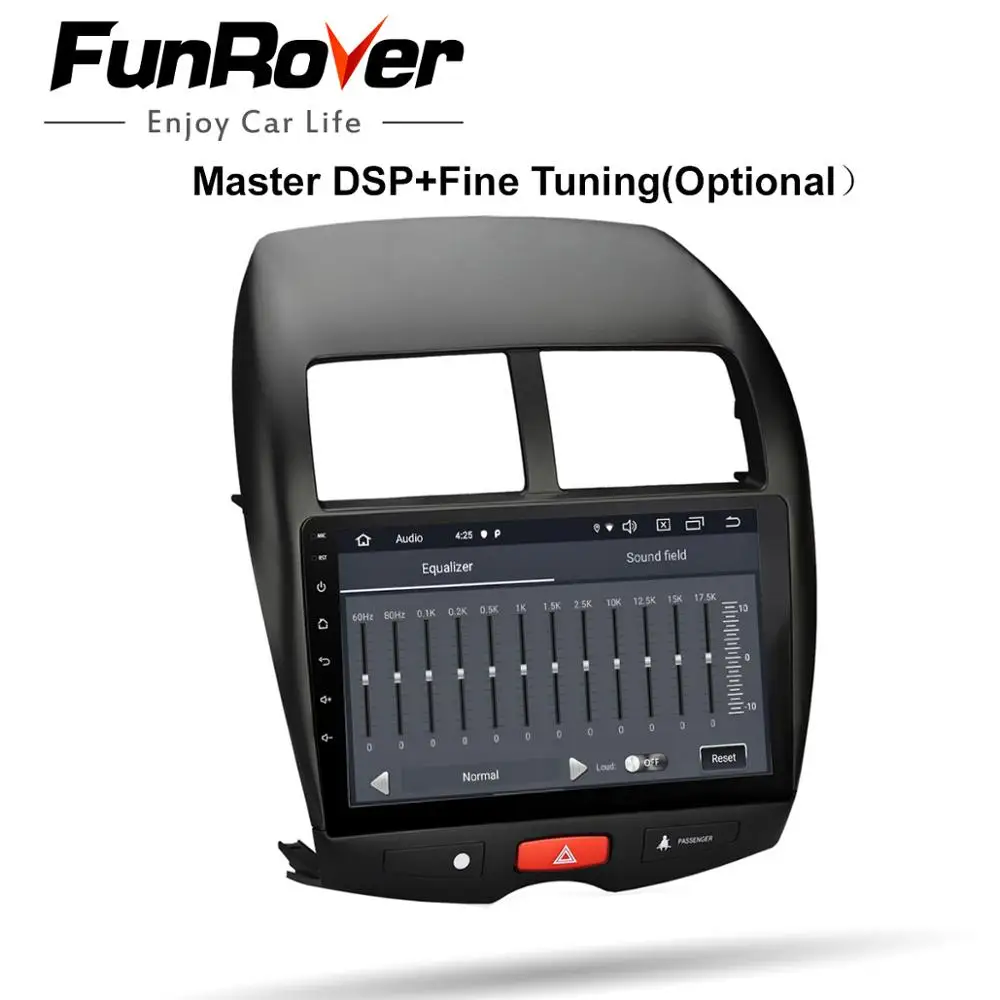  Funrover 2.5D+IPS Android 9.0 Car Radio Multimedia Player 2 din dvd GPS For Mitsubishi ASX 2010-201