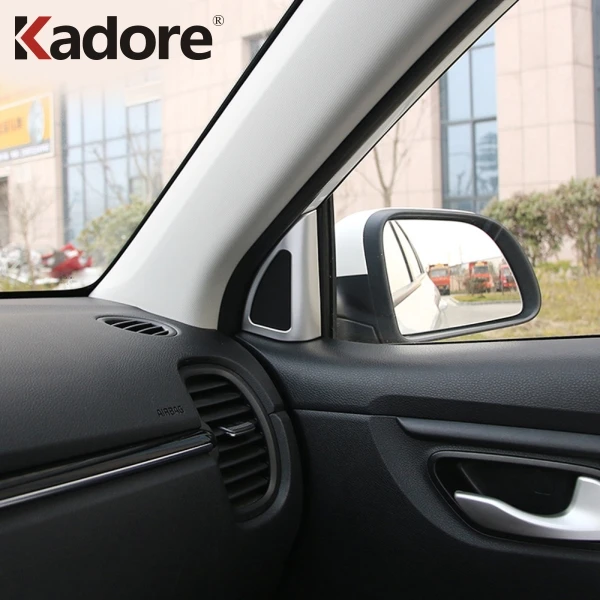 

For Kia Rio 4 X-line 2017 2018 2019 ABS Matte Front Window Side Triangle Corner Cover Trim A Pillar Car Accessories Styling