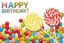 Laeacco Colorful Candy Baby Children Birthday Party Photographic Backgrounds Customized Photography Backdrops For Photo Studio kate newborn baby backdrops colorful chocolate beans photo sweet candy for children large size seamless photo