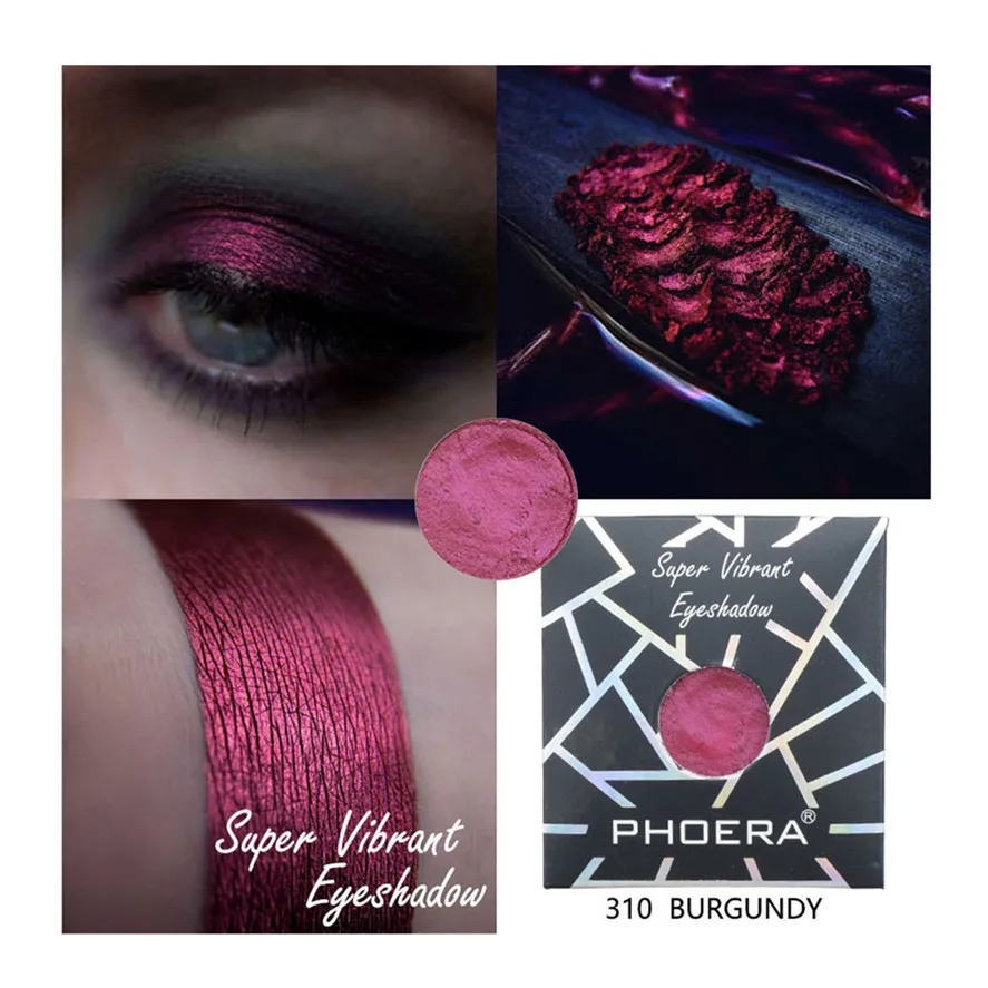 

New 9Colors Fashion Metallic Eye Shadow Powder PHOERA 1PC Eyeshadow Collection Shimmer Glitter Eye Shadow Powder 0311#30