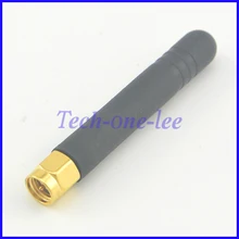 10 шт./лот 2,4 ГГц антенна 2-3dbi gains резиновая SMA вилка прямой вставной разъем