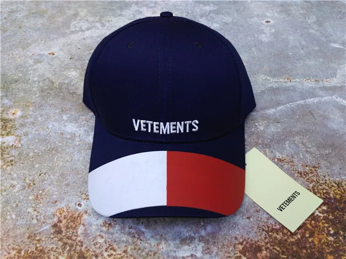 VETEMENTS 4 цвета сшивание хип хоп шляпы высокое качество буквы шапка с вышивкой VTM хлопок унисекс регулируемые новые козырьки