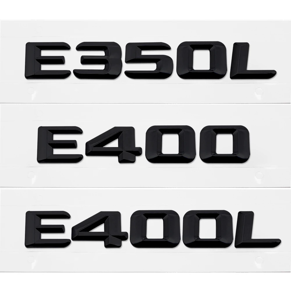 

Trunk Lid Rear Emblem Badge Chrome ABS Letters For Mercedes Benz E Class E350L E400 E400L 170 W110 W114 W115 W123 W124 W210 W211