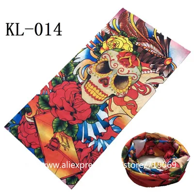 Различные волшебные банданы для мужчин и женщин, маска для лица Пираты, персонализированный мужской шарф с черепом, бесшовные велосипедные шарфы - Цвет: KL 014