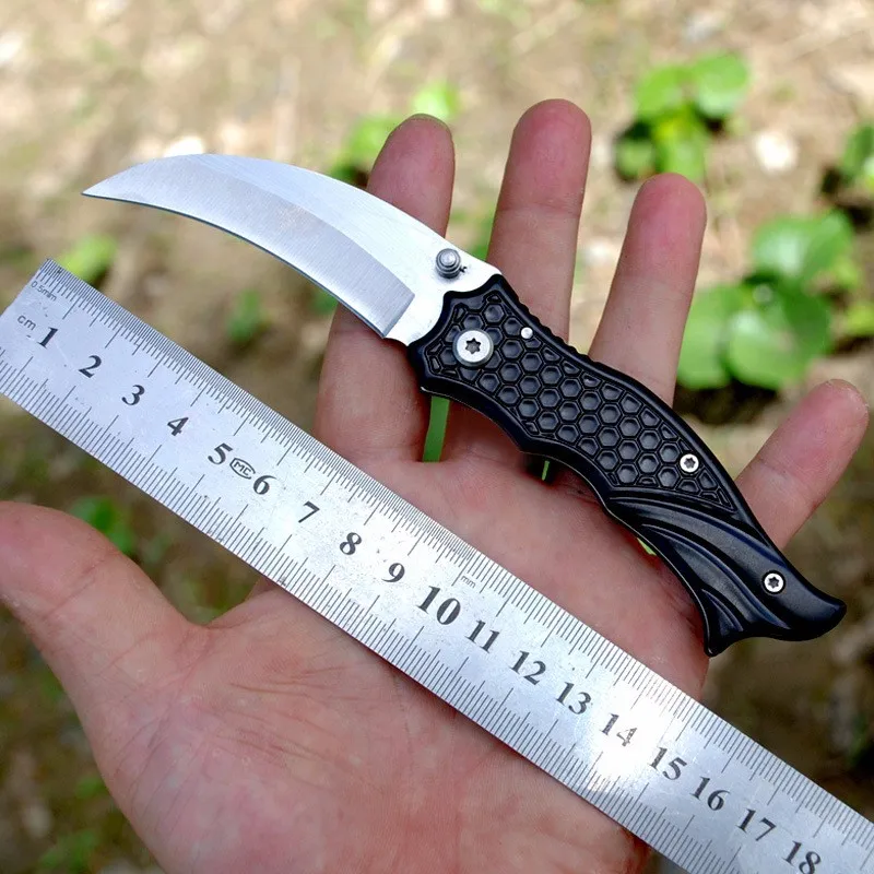 Портативный 440 складной карманный нож из нержавеющей стали, мини складной нож, уличная коллекция грибной нож utilty