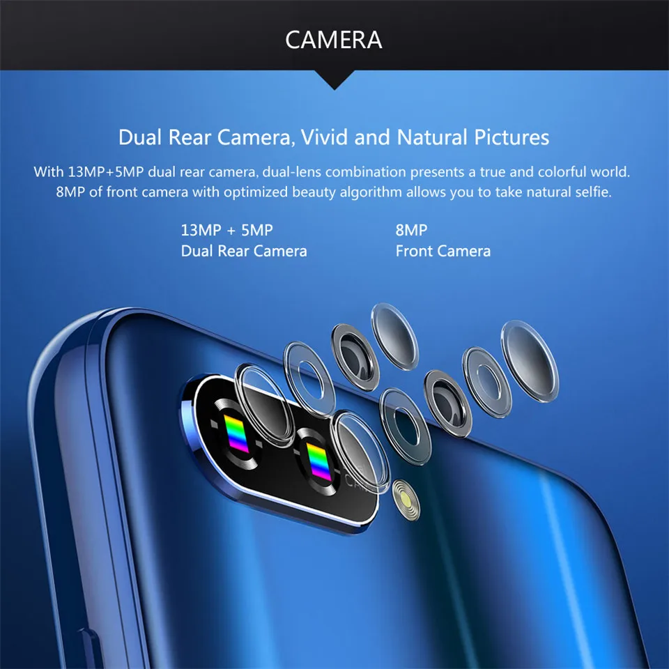 Global Version Lenovo K5 K350t Smartphone Android Celular Unlocked Mobile Phone 3GB 32GB MT6750 Octa-Core 5.7\