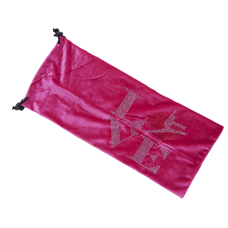 Bar Bag RG Professional Protective Velvet Fabric Artistic Gymnastics Accessories Letter Shiny Rhinestone 24 Color