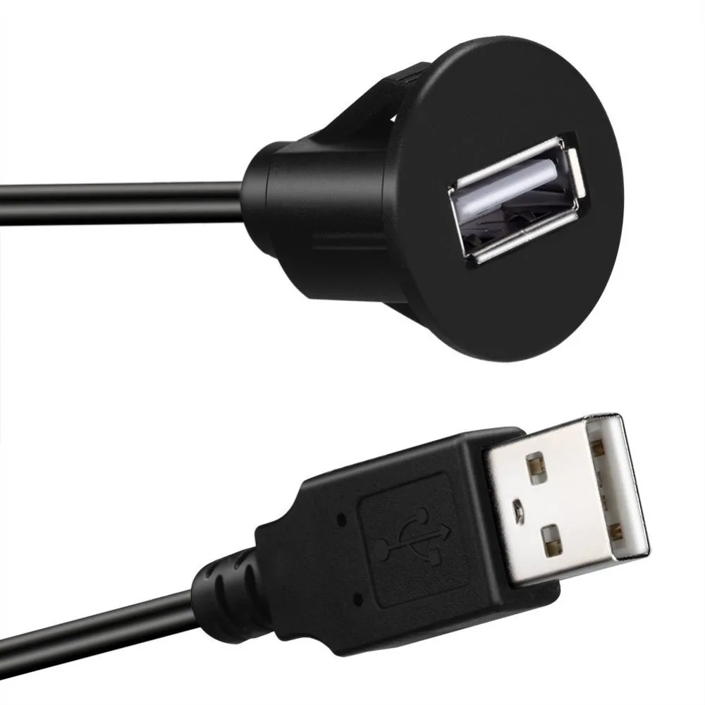 Удлинительный кабель LBSC с USB штекер гнездо AUX панель крепление для автомобиля