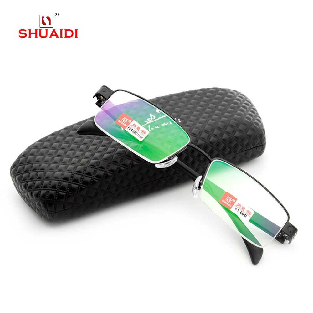 

= SHUAI DI= Simple Ably Commercial TR90 Ultralight Reading Glasses With Case Multilayer Coated Lens +1 +1.5 +2 +2.5 +3 +3.5 +4