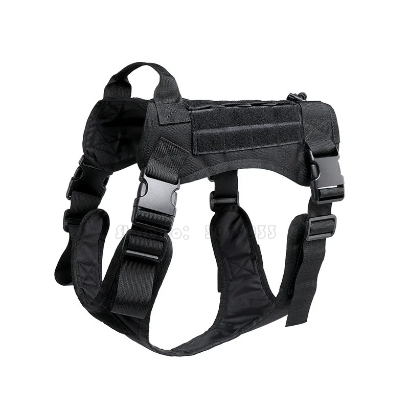 Tactical-Service-Dog-Modular-Harness-K9-Working-Cannie-Hunting-Molle-Vest-With-No-Pull-Front-Clip(2)