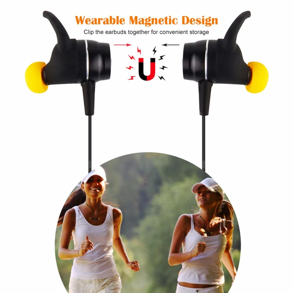 Bluetooth 4.2 Wireless Headphones Sport In-Ear Stereo Earphones For iPhone 8 plus X A9/A10